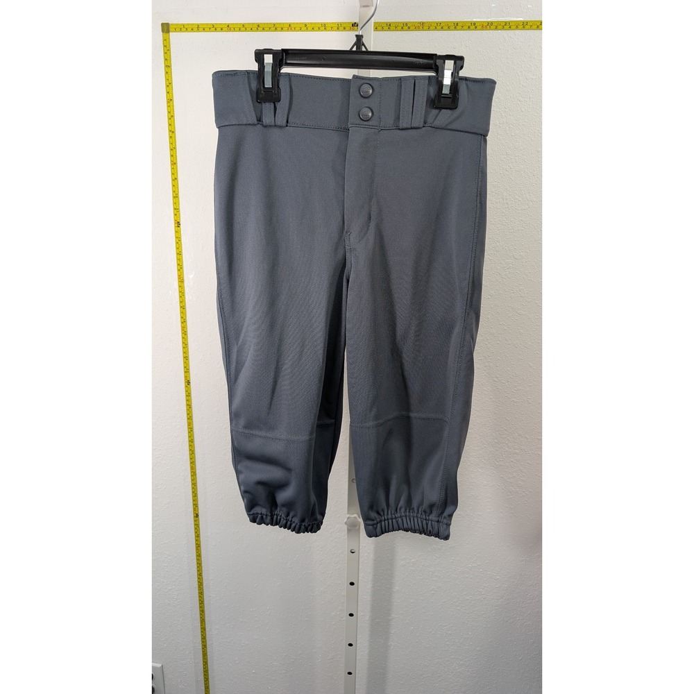 Champro Youth Large Baseball Pants Gray Knicker Style Double Knee BP11